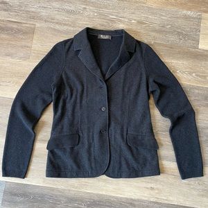 Loro Piana Custom Charcoal Gray Cardigan